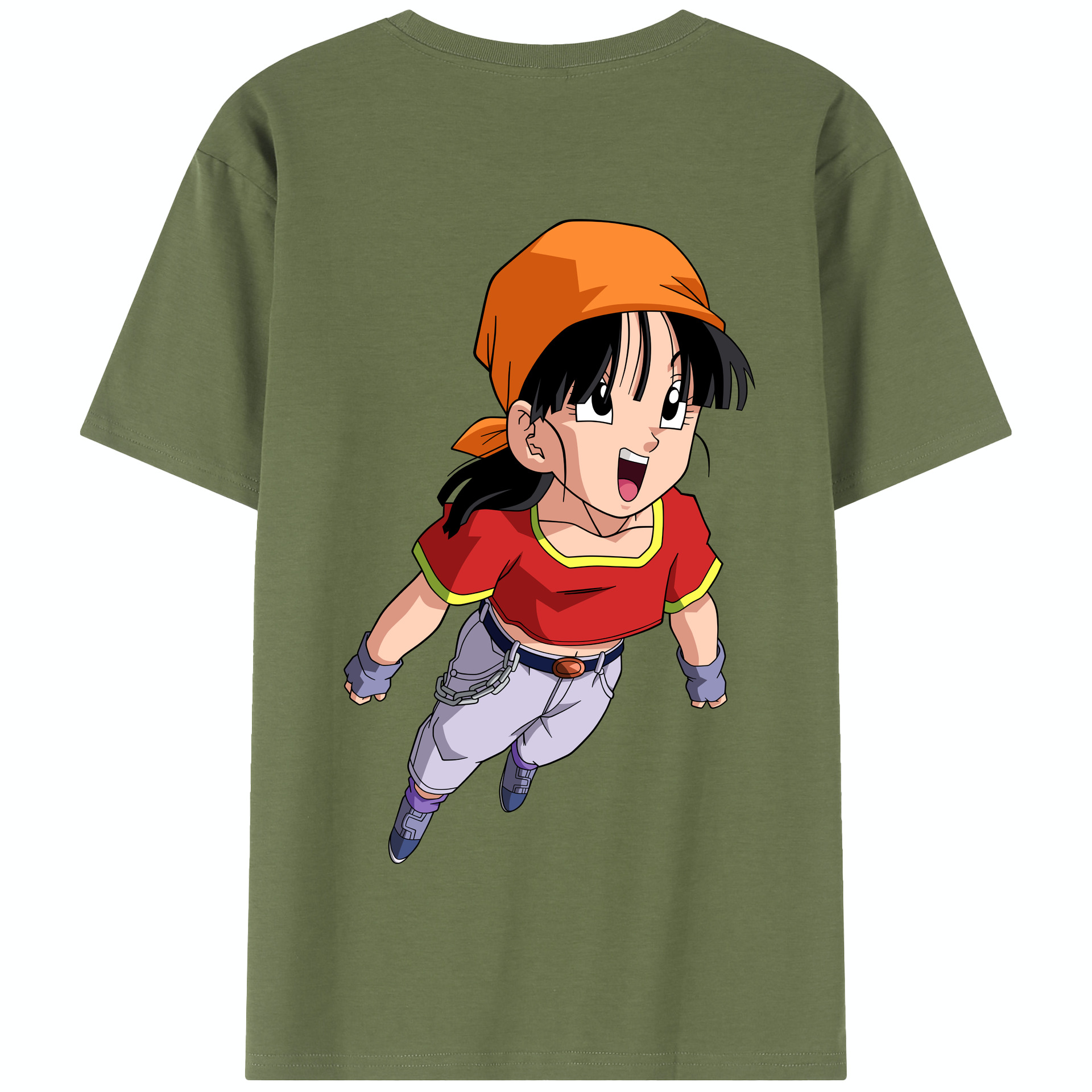 （画像用） ドラゴンボール パン DRAGON BALL Pan 綿100％半袖Tシャツ（背面プリント）